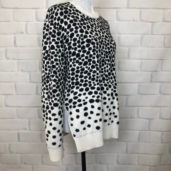Mara Hoffman Knit Strata Sweater Size S Black White - Picture 2 of 6